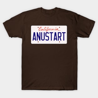 Tobias Funke Anustart A New Start License Plate T-Shirt